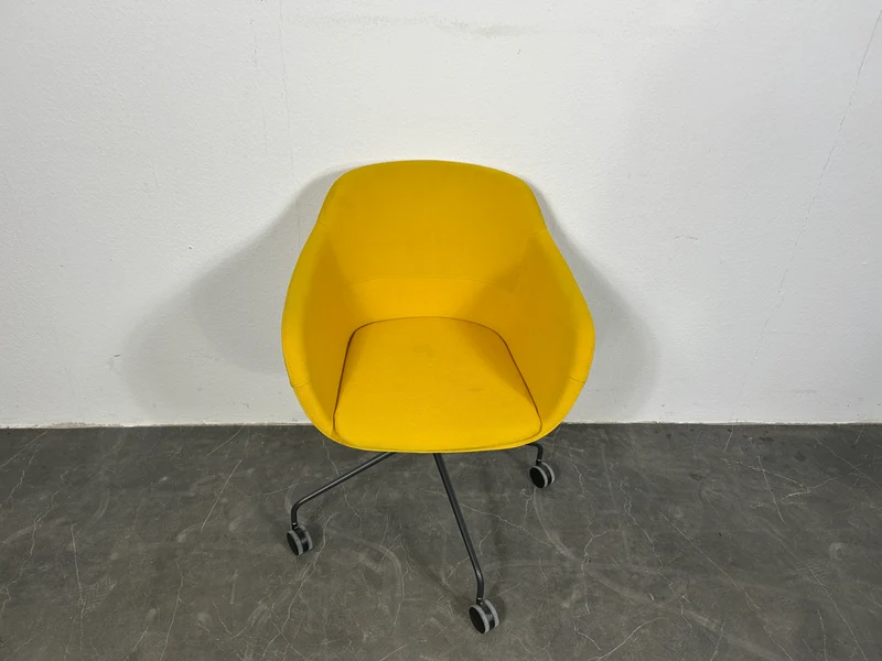 Brunner Crona 6383 Konferenzstuhl auf Rollen Gelb
