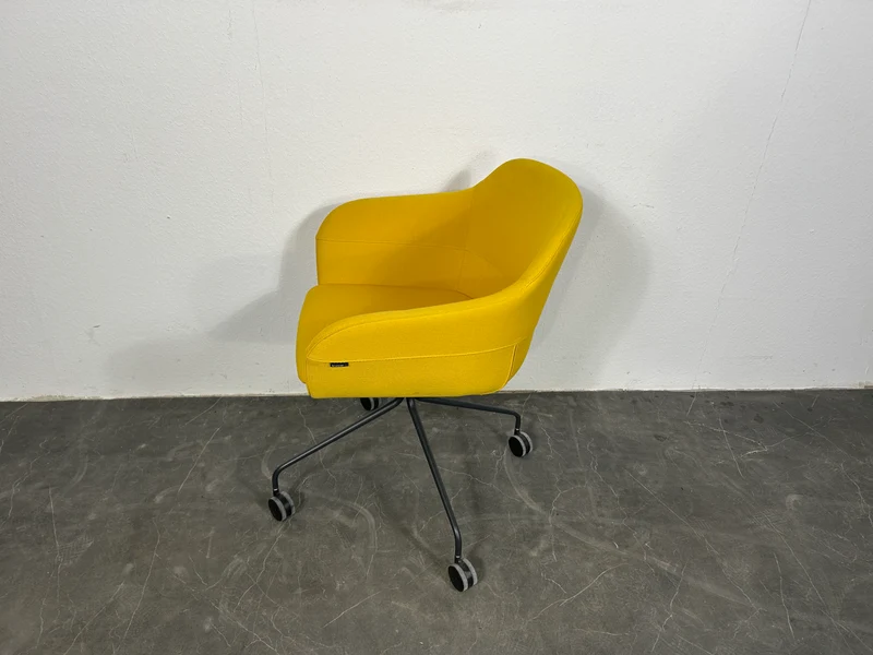 Brunner Crona 6383 Konferenzstuhl auf Rollen Gelb