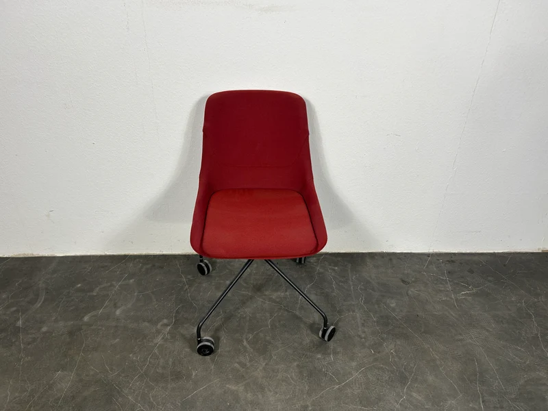 Brunner Crona 6383 Konferenzstuhl auf Rollen Rot