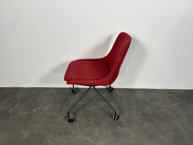 Brunner Crona 6383 Konferenzstuhl auf Rollen Rot