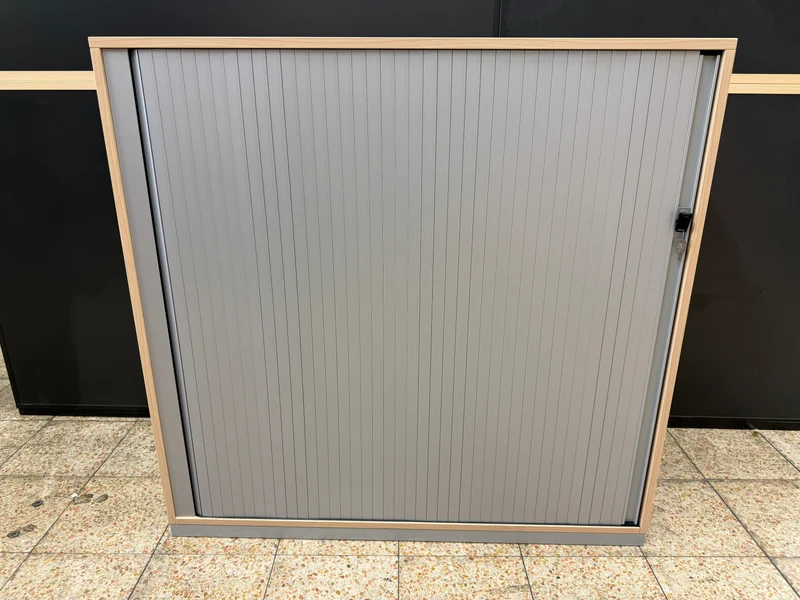 Steelcase Sideboard Ahorn/Silber mit Hängerregister