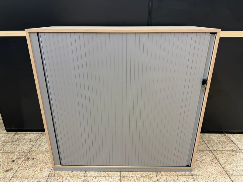 Steelcase Sideboard Ahorn/Silber mit Hängerregister