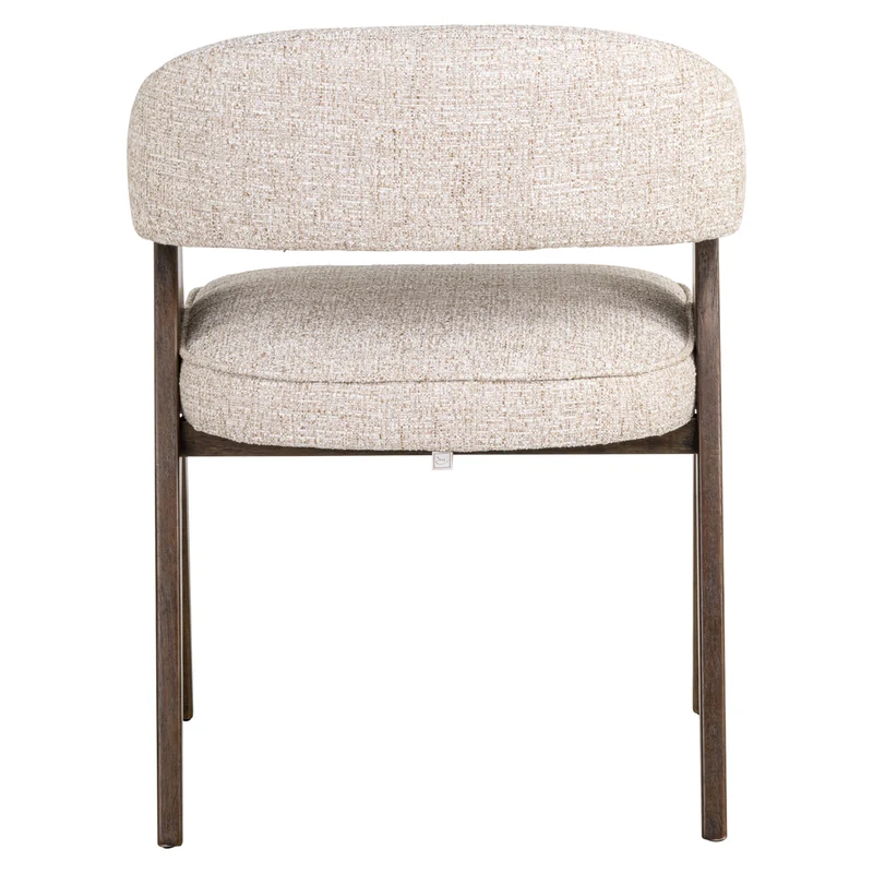 Richmond Interiors Esszimmerstuhl Mori cream tweed fire retardant