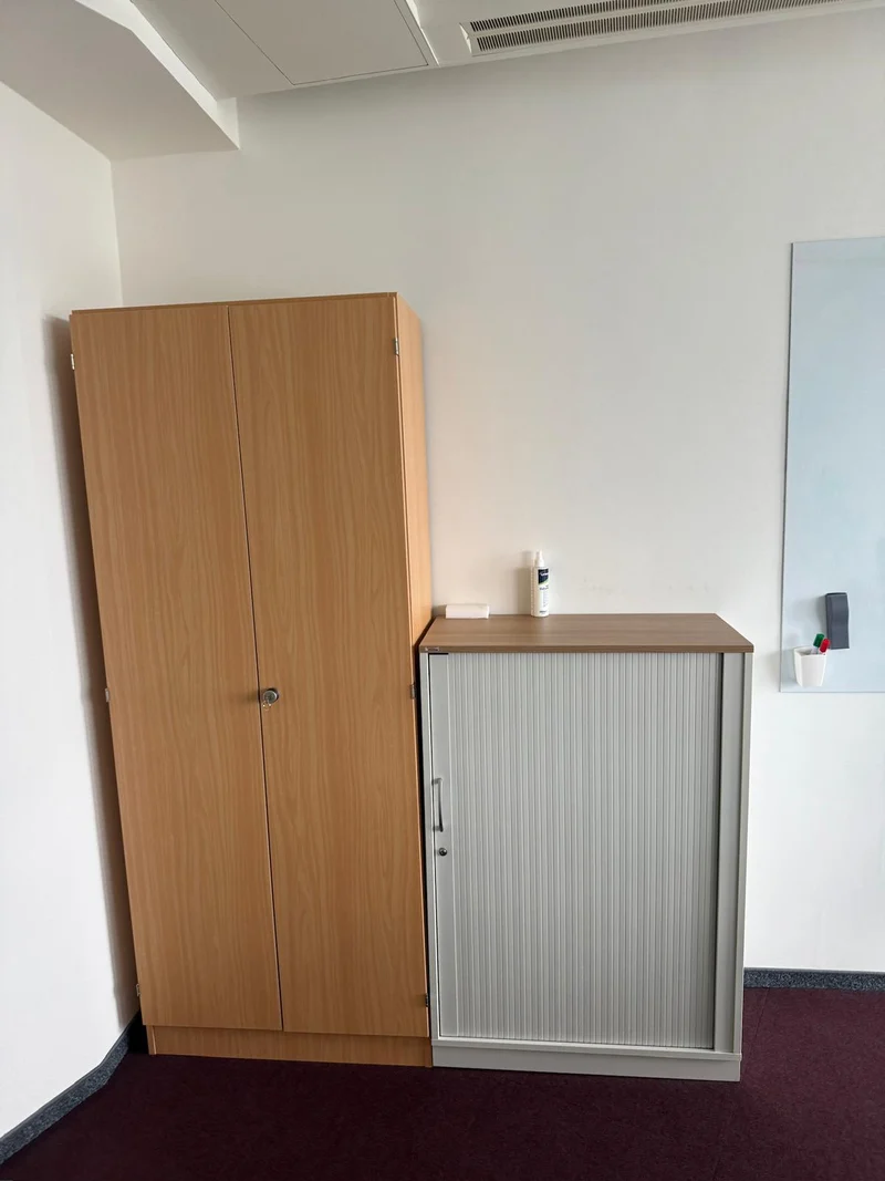 Assmann Sideboard Weiß / Nussbaum