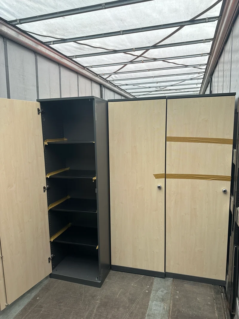 5OH Wandschrank in Ahorn/Anthrazit