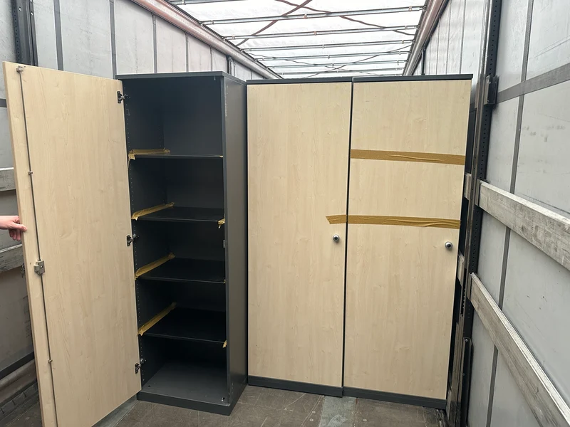 5OH Wandschrank in Ahorn/Anthrazit