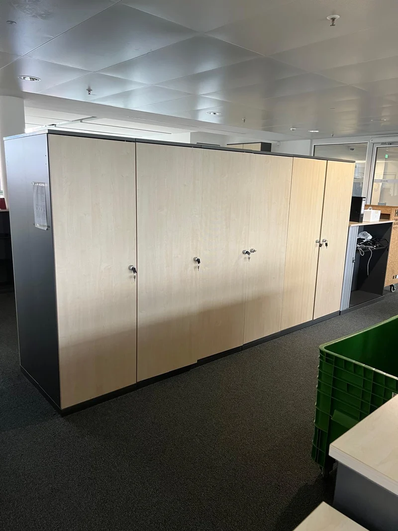 5OH Wandschrank in Ahorn/Anthrazit