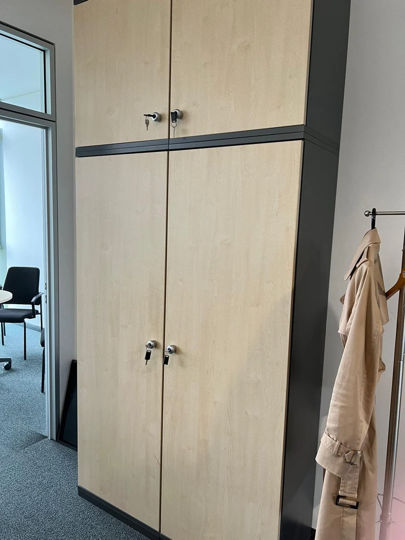 5OH Wandschrank in Ahorn/Anthrazit