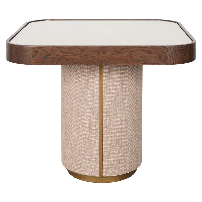 Richmond Interiors – Beistelltisch Willox Brown (inkl. Glasplatte)