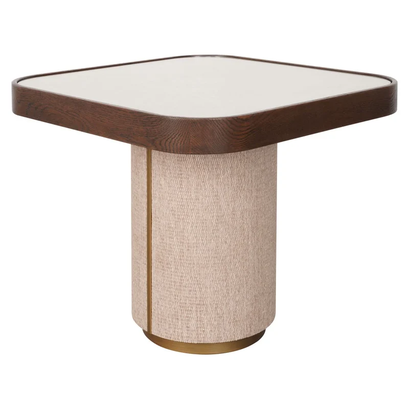 Richmond Interiors – Beistelltisch Willox Brown (inkl. Glasplatte)