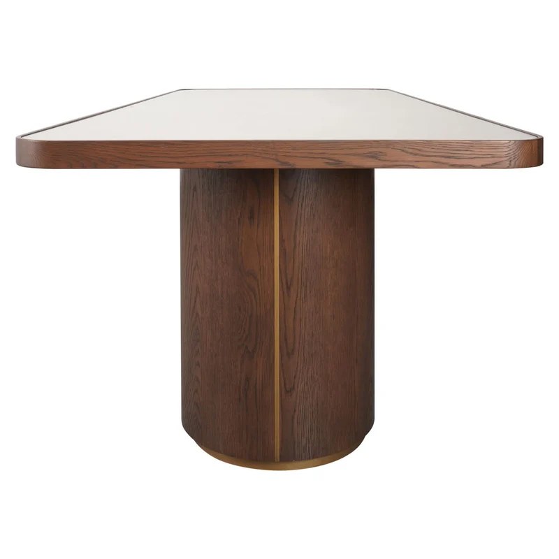 Richmond Interiors – Esstisch Willox Brown (inkl. Glasplatte)