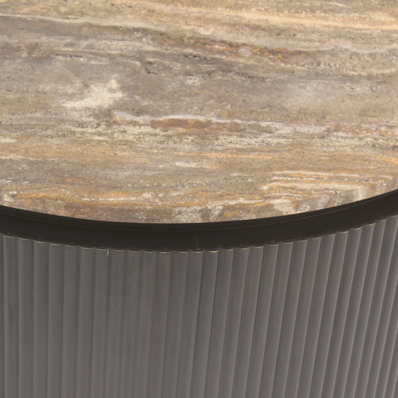 Richmond Interiors – Couchtisch Russo Brown 90Ø