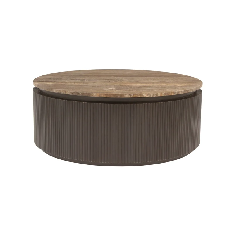 Richmond Interiors – Couchtisch Russo Brown 90Ø