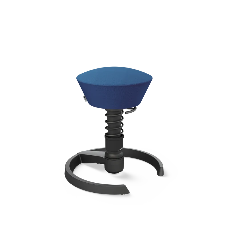 Aeris Swopper mit schwarzem Gestell, Gleitern & Wollbezug Select in allen Farben