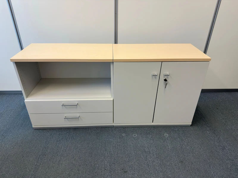 Coneon Sideboard Grau / Ahorn