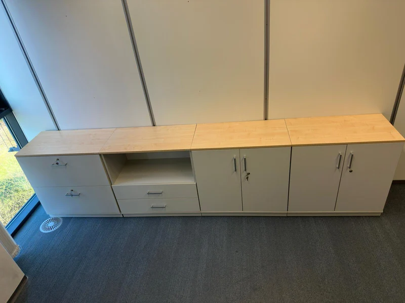 Coneon Sideboard Grau / Ahorn