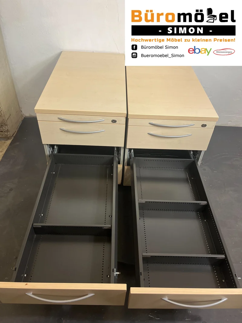 König & Neurath Rollcontainer Ahorn
