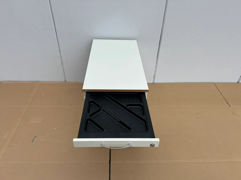 Vario Rollcontainer Weiß/Buche
