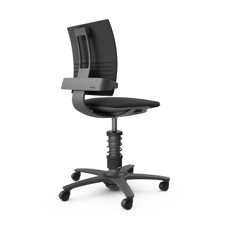 Bürostuhl Aeris 3Dee mit Lederbezug in schwarz