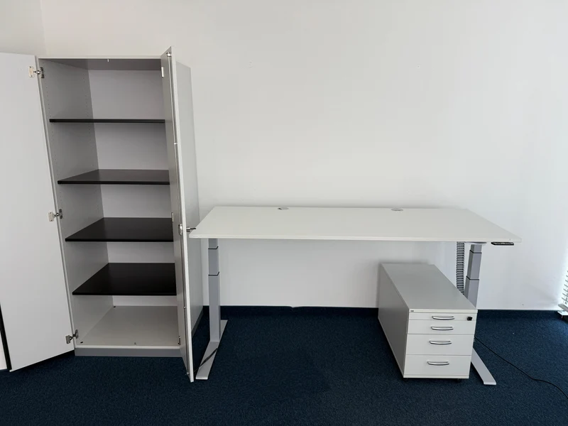 Nowy Style elektrisch höhenverstellbarer Schreibtisch Weiß