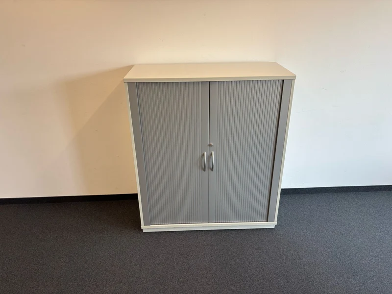 Sideboard Silber / Weiß