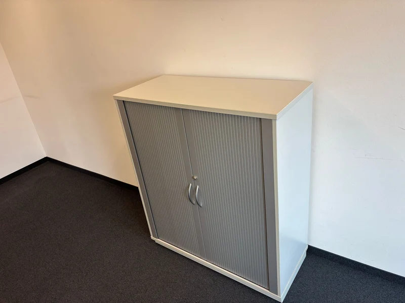 Sideboard Silber / Weiß