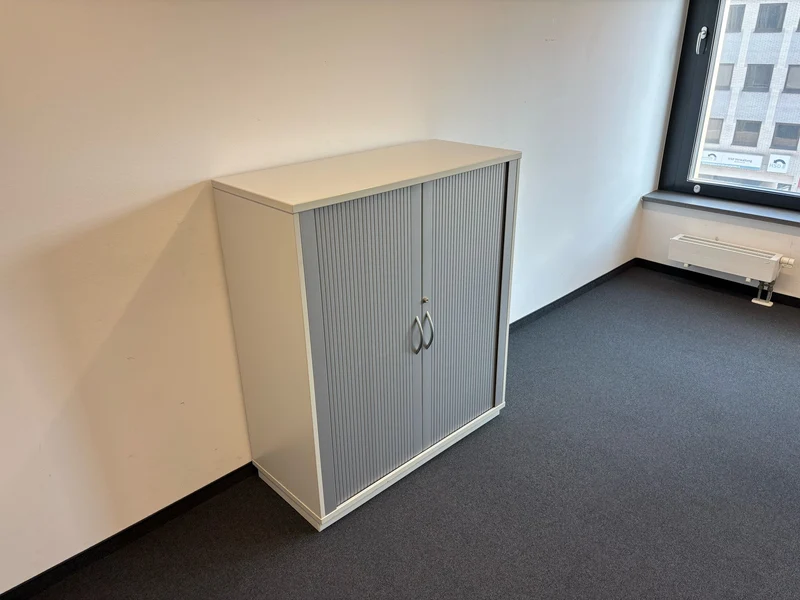 Sideboard Silber / Weiß