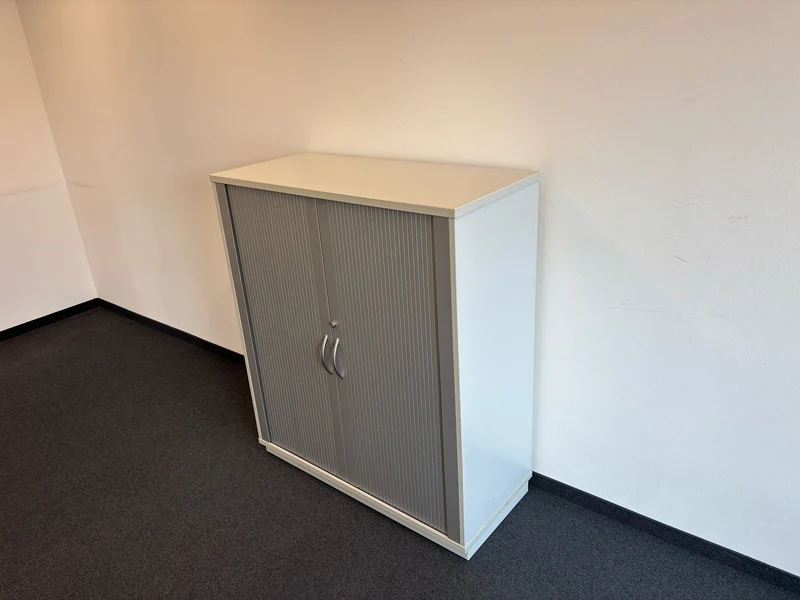 Sideboard Silber / Weiß