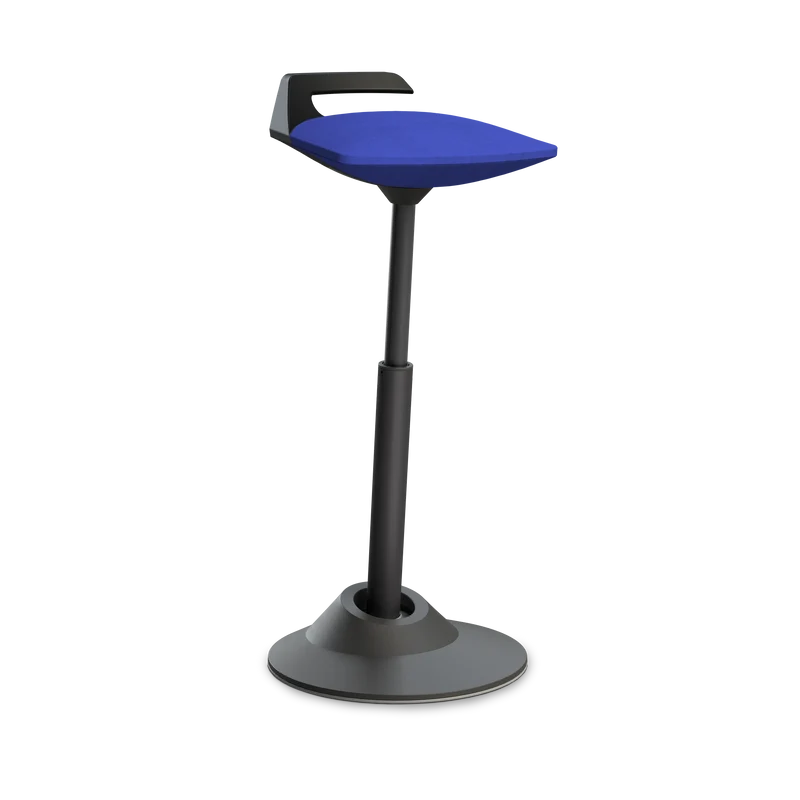 Stehhilfe Aeris Muvman in schwarz, Mikrofaser blau, Version High