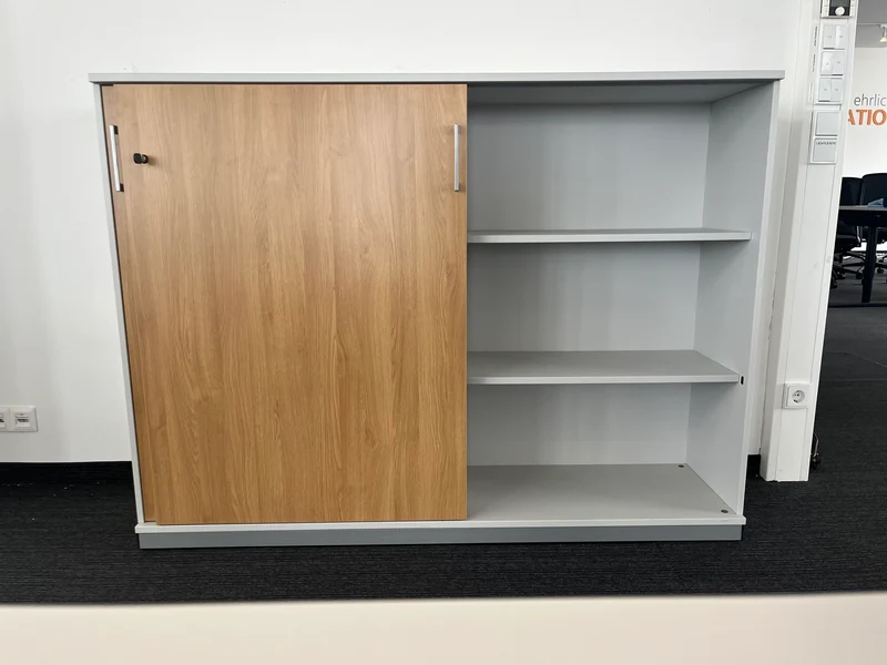Kinnarps Sideboard Grau / Eiche