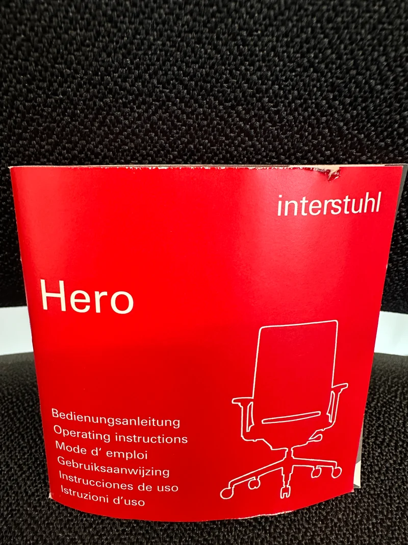 Interstuhl Hero Bürodrehstuhl Schwarz