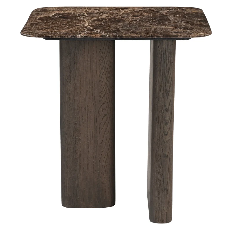 Richmond Interiors Beistelltisch Castello Smoked charchoal marble top