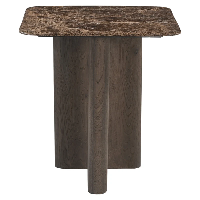 Richmond Interiors Beistelltisch Castello Smoked charchoal marble top