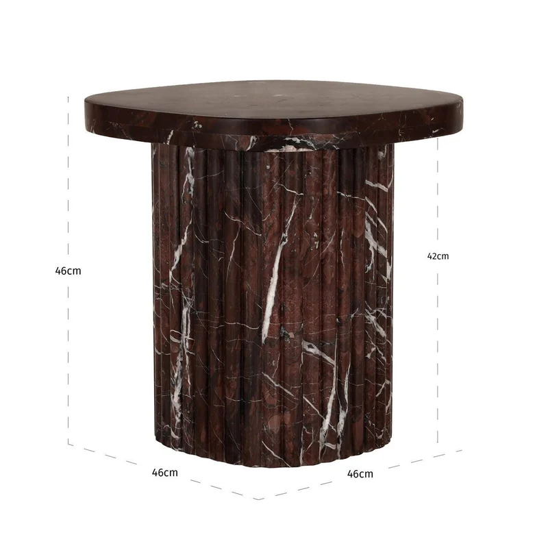 Richmond Interiors Beistelltisch Orchid burgundy
