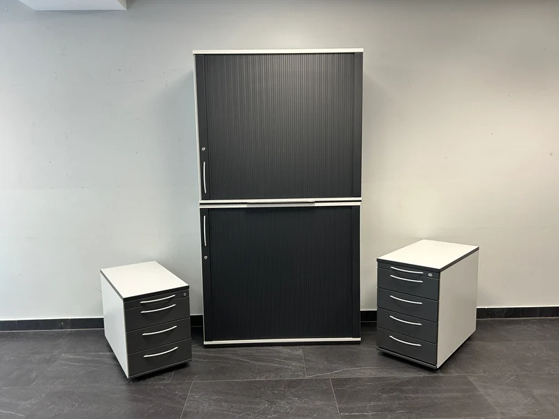König & Neurath Standcontainer Weiß / Schwarz