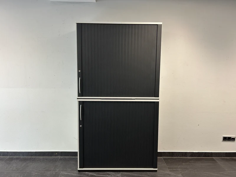 König & Neurath Sideboard Weiß / Schwarz 6OH