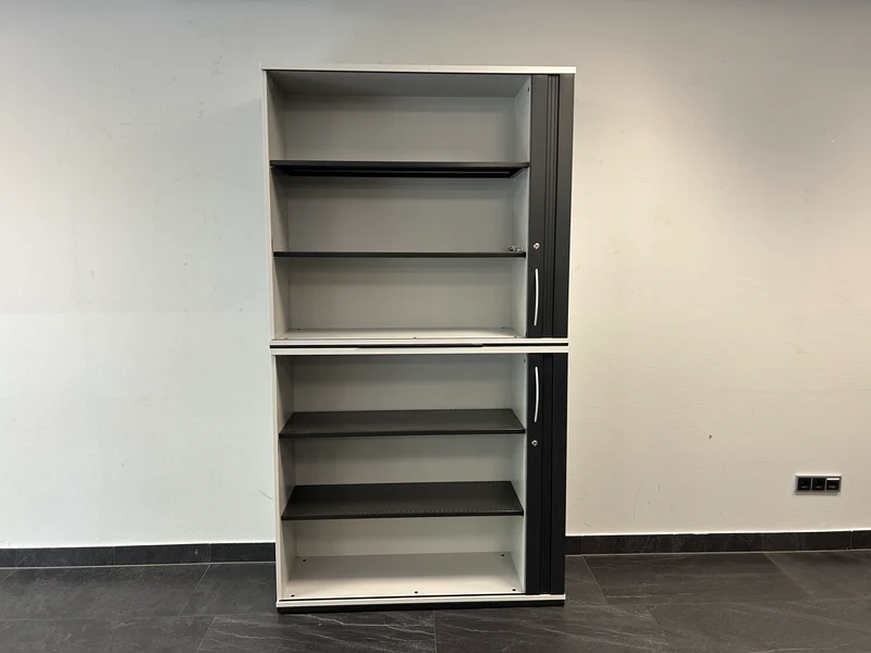 König & Neurath Sideboard Weiß / Schwarz 6OH