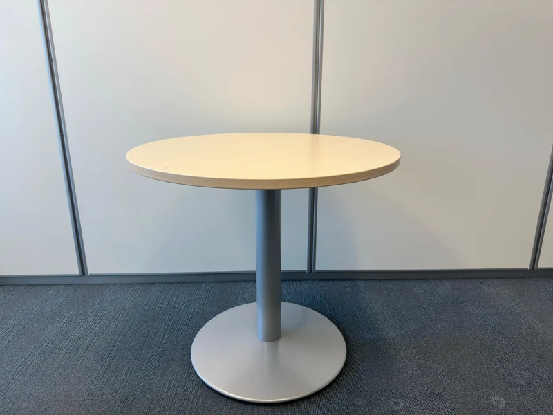 König & Neurath Konferenztisch rund Grau / Ahorn