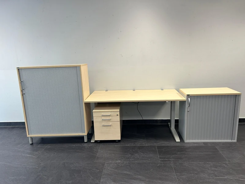 Ceka Sideboard Ahorn/Silber