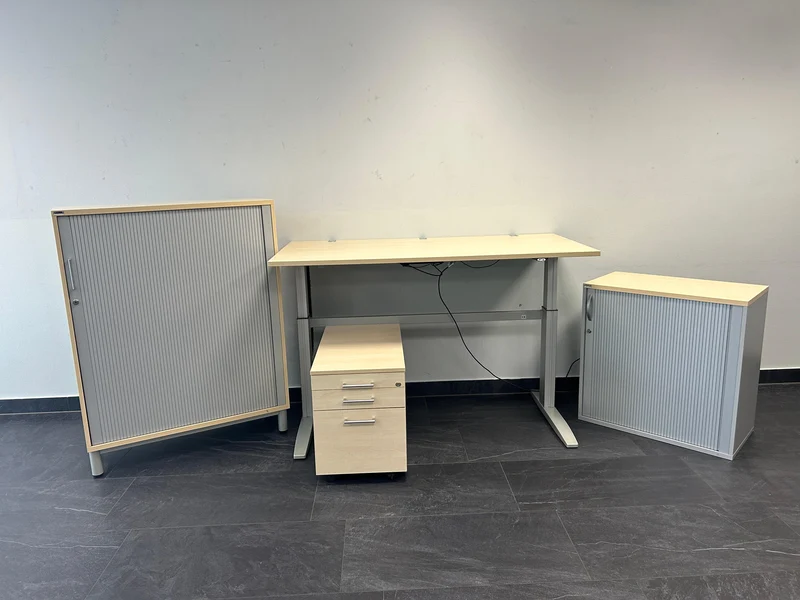 Ceka Sideboard Ahorn/Silber
