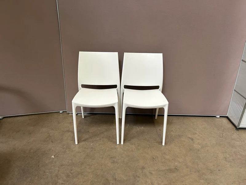 Konferenzstuhl Weiß/Orange
