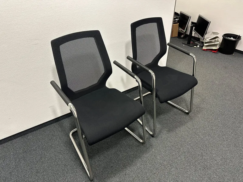 König Neurath Jet 2 Konferenzstuhl Schwarz