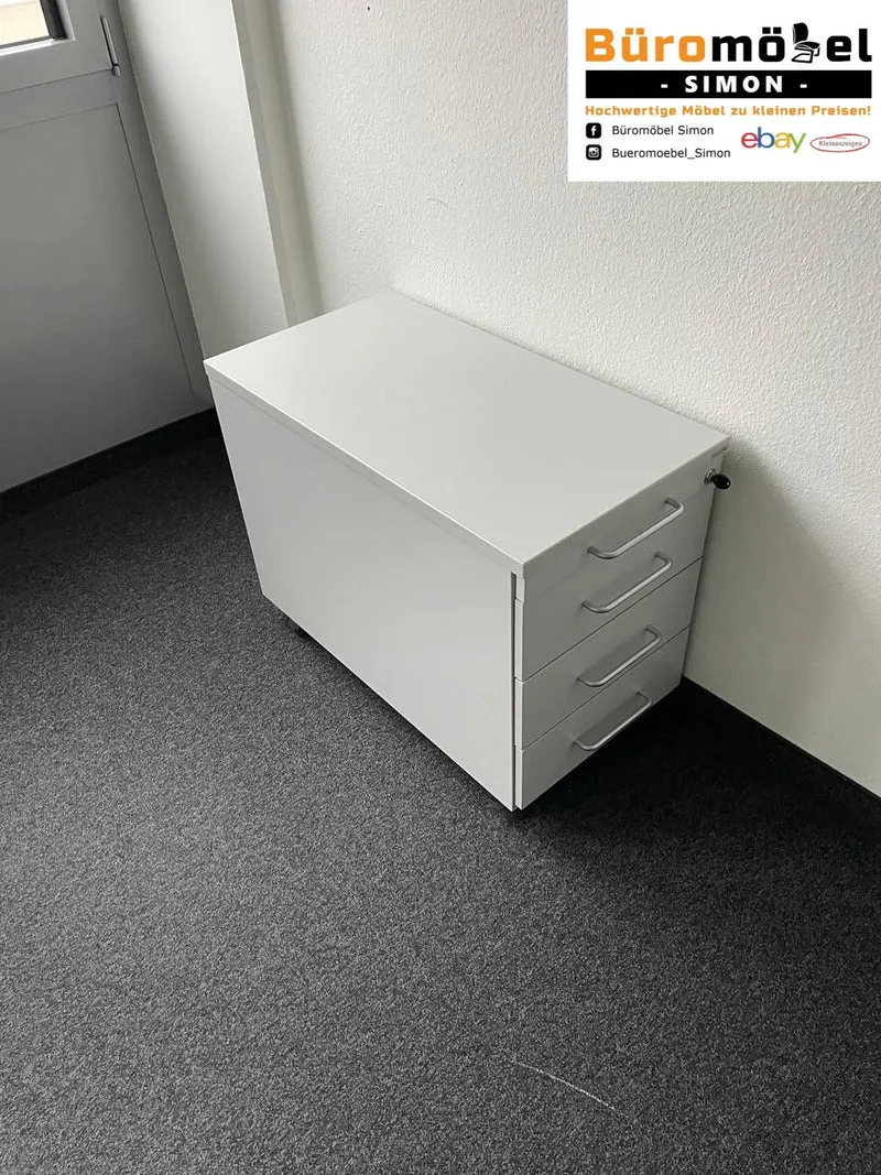 Rösch elektrisch höhenverstellbarer Schreibtisch Lichtgrau 200 x 80 cm