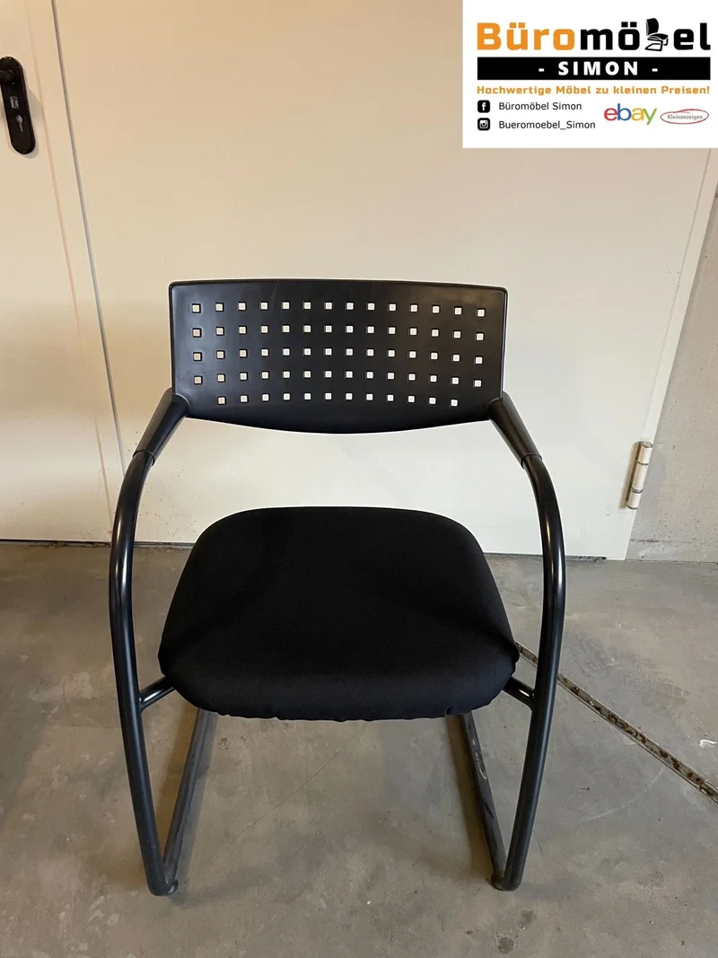 Vitra Visavis Konferenzstuhl Schwarz
