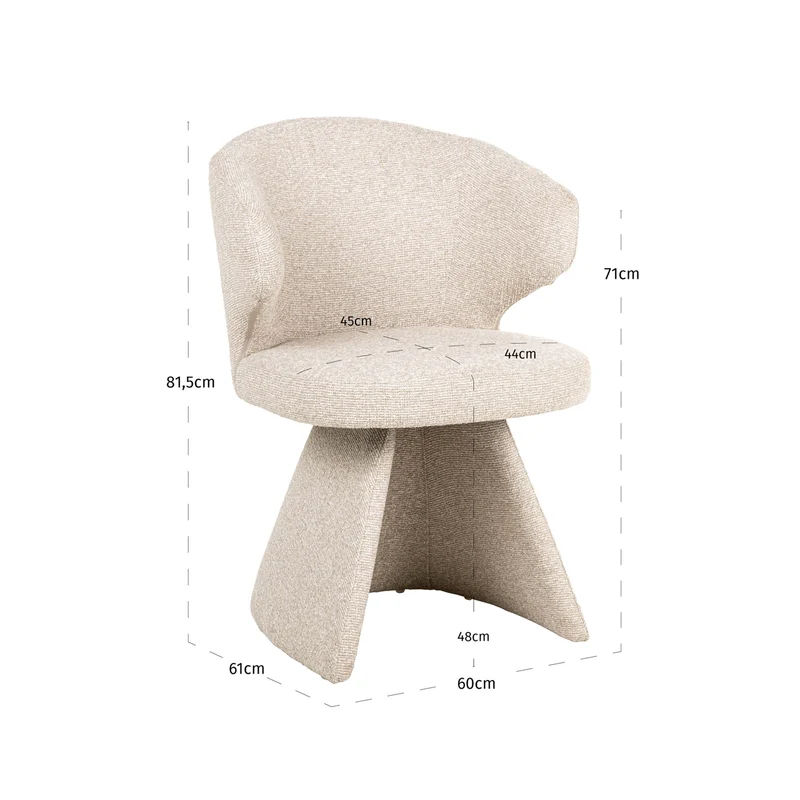 Richmond Interiors – Esszimmerstuhl Zenith Biscotti
