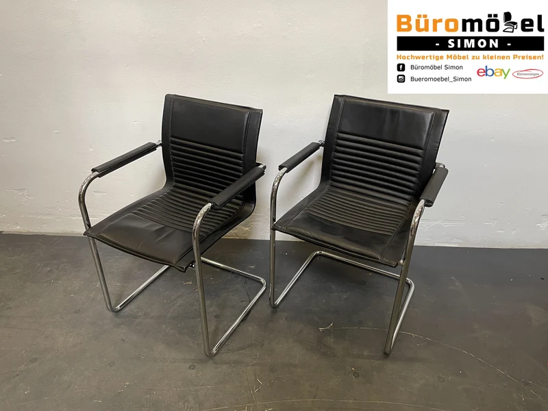 Walter Knoll Lederstuhl Konferenzstuhl