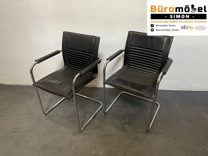 Walter Knoll Lederstuhl Konferenzstuhl