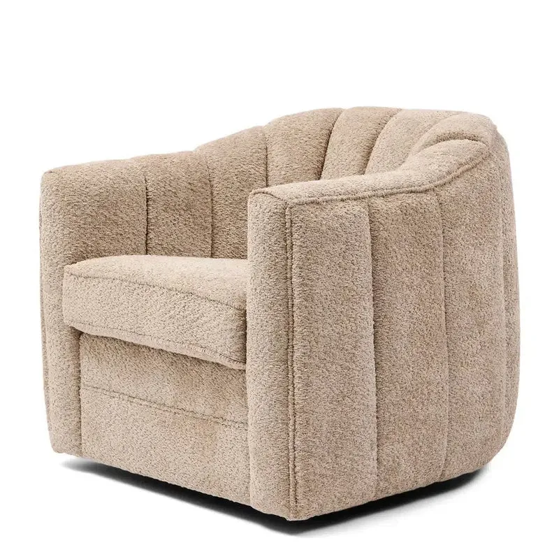 Riviera Maison Sessel St. Lewis Swivel, Soft Walnut