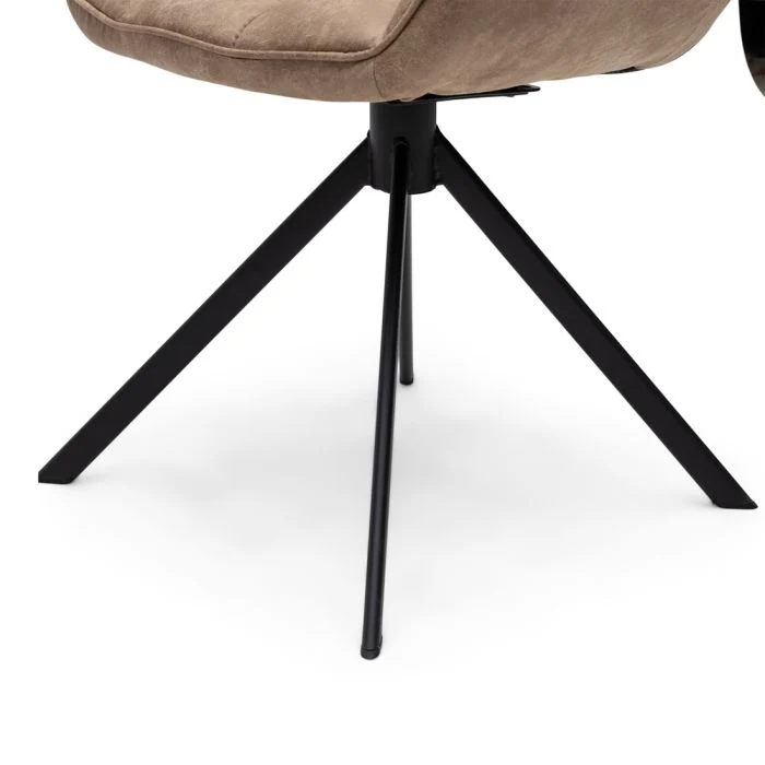 Riviera Maison Esszimmerstuhl Carnaby, Camel, Turn Leg