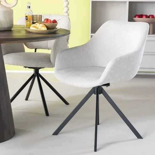 Stuhl Mamé in Houston Beige - Eleonora